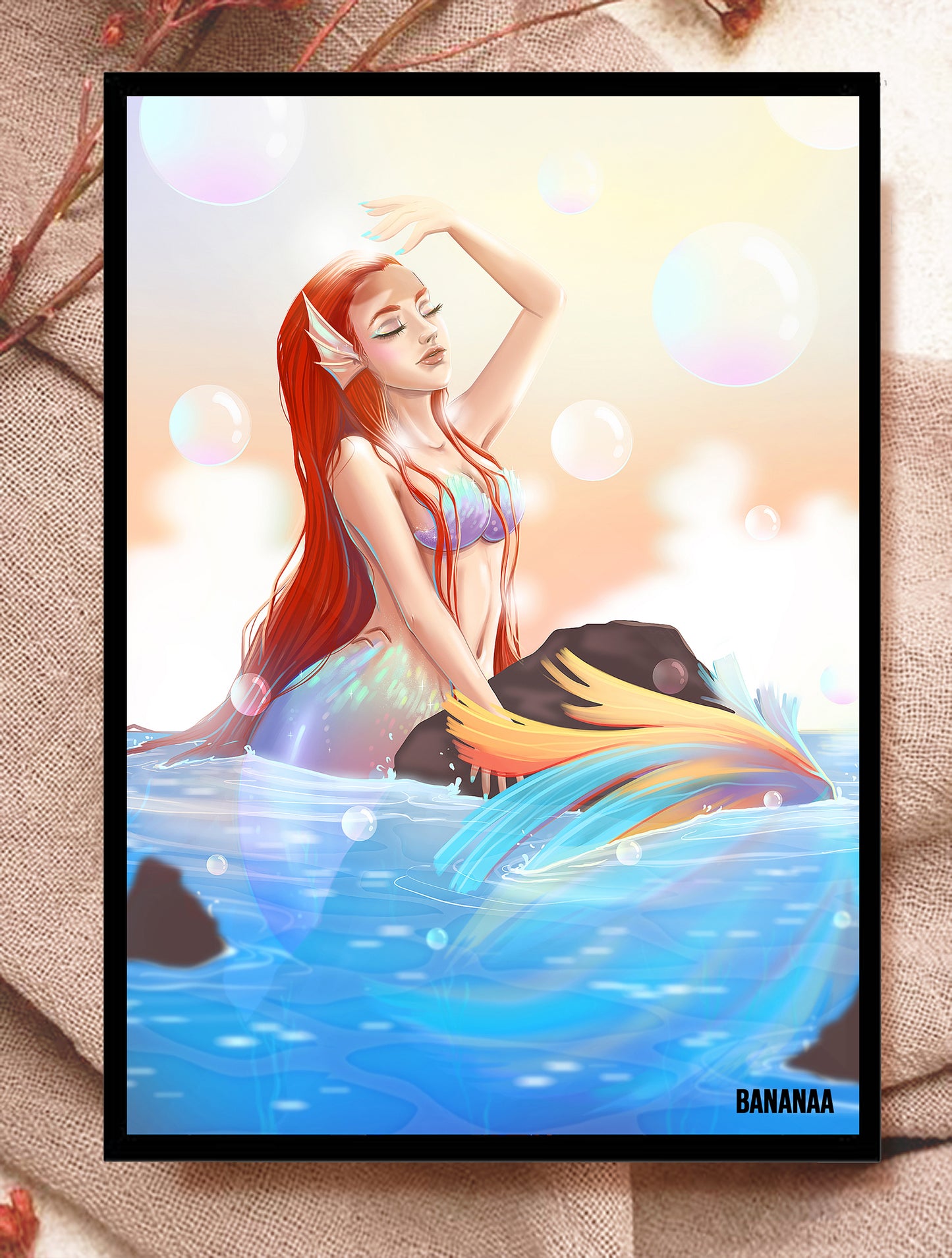 Print A5 - sirène rocher