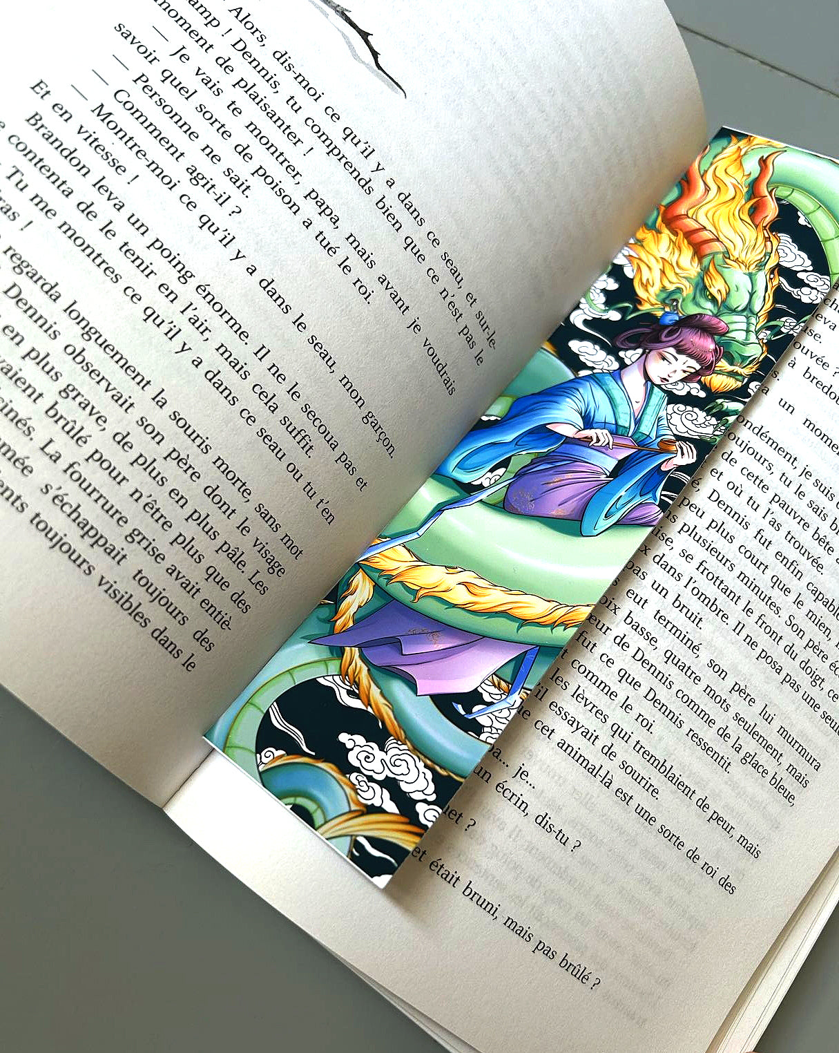 Marque pages - Femme & Dragon