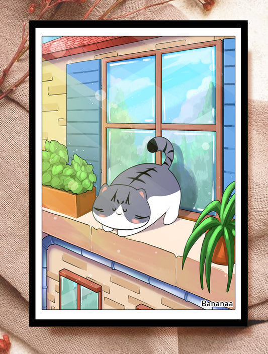 Print A5 - Chat Printemps