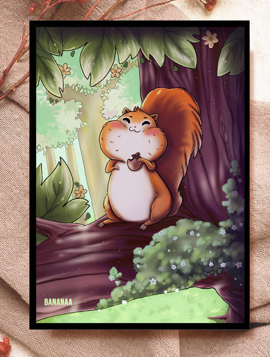 Print A5 - écureuil