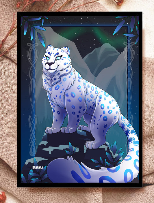 Print A5 - Léopard des neiges
