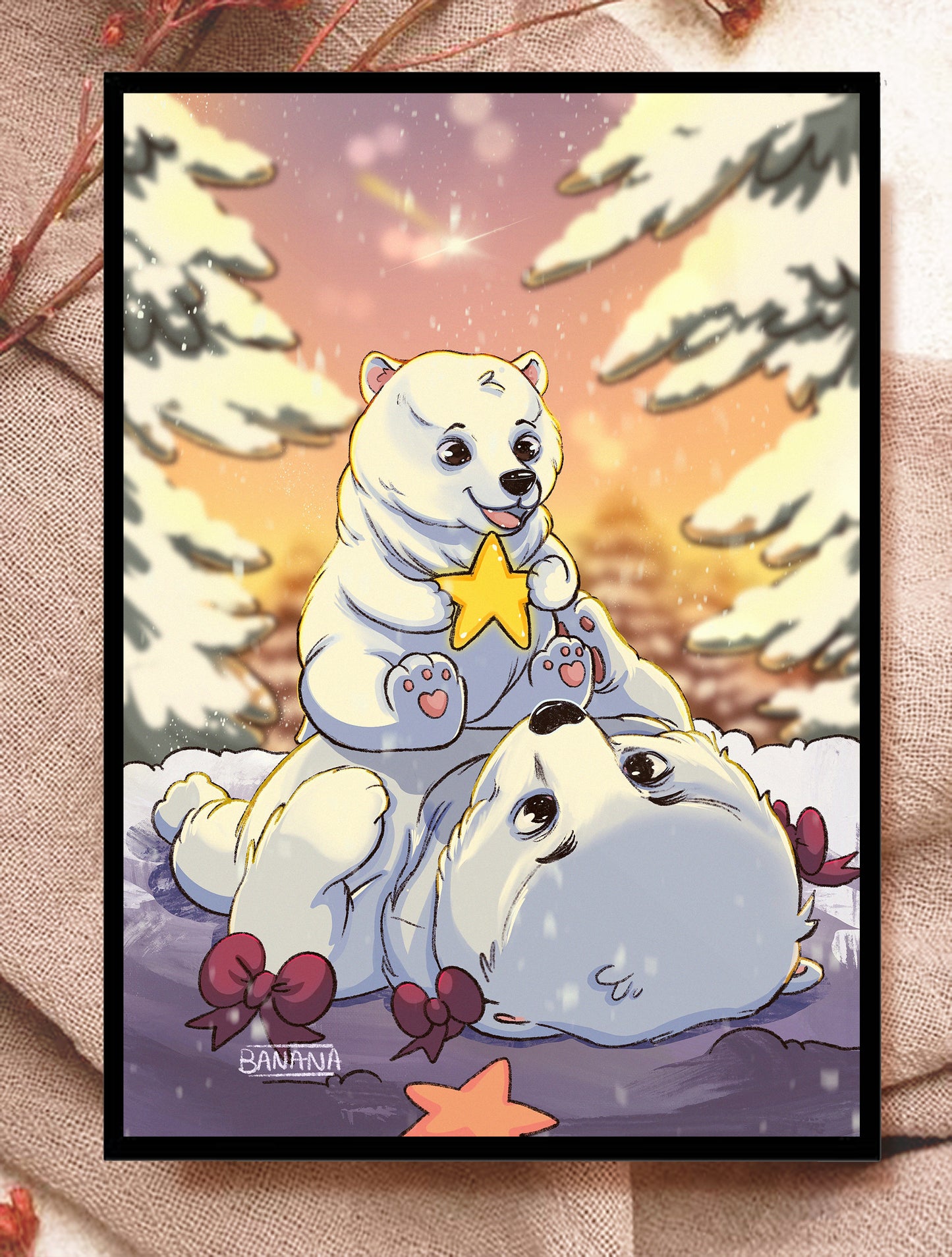 Print A5 - Ours blanc