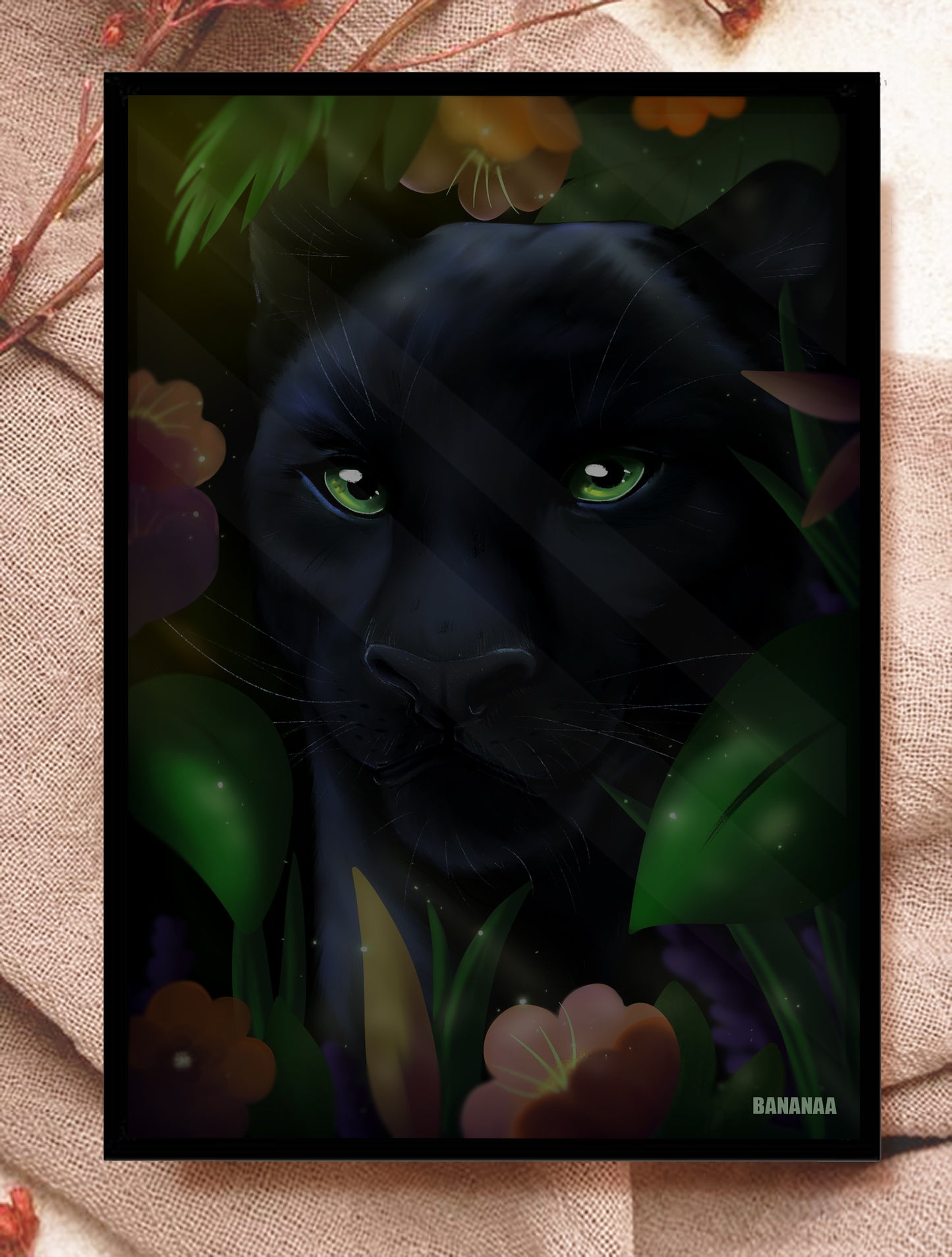 Print A5 - panthère noir