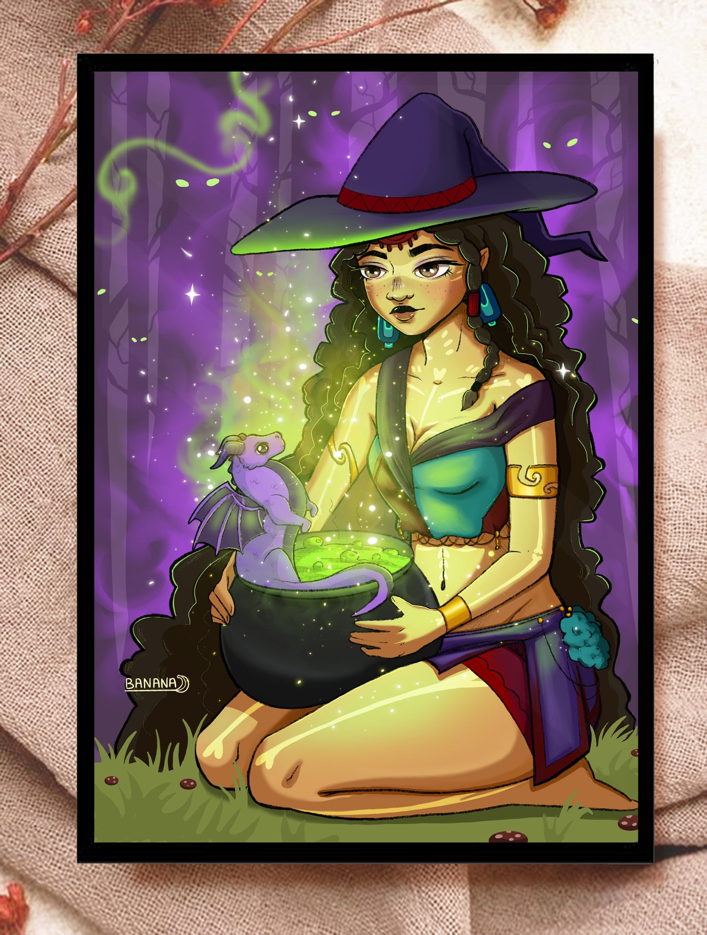 Print A5 - sorciere dragon